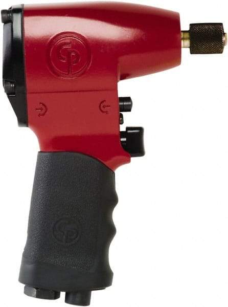 Chicago Pneumatic - 1/4" Drive, 7,000 RPM, 12 Ft/Lb Torque Impact Wrench - Pistol Grip Handle, 2,100 IPM, 8 CFM, 90 psi, 1/4" NPT Inlet - Strong Tooling