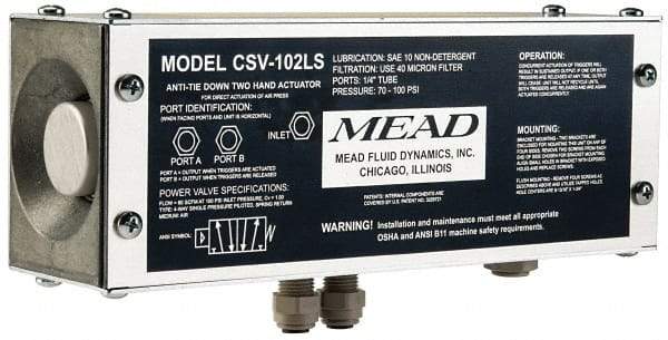 Mead - L-Type 4 Way Pkg. Low Stress Two Hand Control Unit - 120 Max psi - Strong Tooling