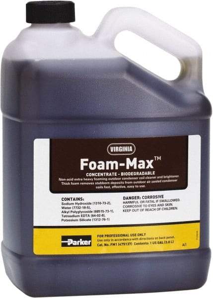 Parker - 1 Gal HVAC Coil Cleaner - For Extra Tough Cleaning Jobs - Strong Tooling