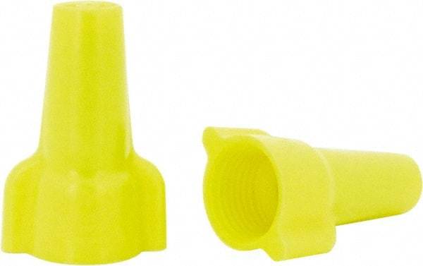 Ideal - 2, 18 to 3, 12 AWG, 600 Volt, Flame Retardant, Wing Twist on Wire Connector - Yellow, 221°F - Strong Tooling