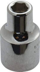 Proto - 1/2" Drive, Standard Hand Socket - 6 Points, 1-1/2" OAL, Alloy Steel, Chrome Finish - Strong Tooling