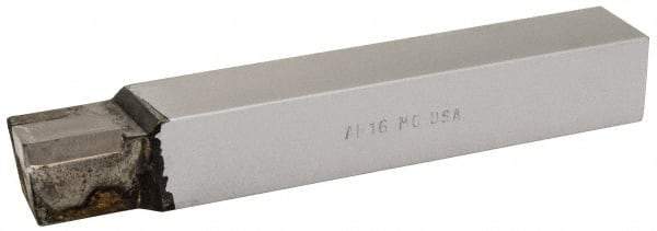 Accupro - 1 x 1" Shank, Square Shoulder Turning Single Point Tool Bit - AR-16, Grade Micrograin - Exact Industrial Supply