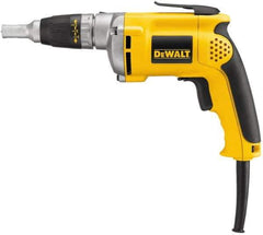 DeWALT - Pistol Grip Handle, 4,000 RPM, 81 In/Lb Torque, Electric Screwdriver - 1/4" Bit Holder, 120 Volts, 6.3 Amps - Strong Tooling