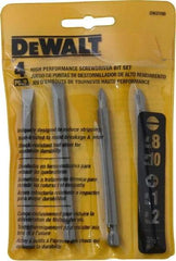 DeWALT - 4 Piece, Bit Set - Phillips, Slotted Point - Strong Tooling