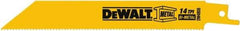 DeWALT - Bi-Metal Reciprocating Saw Blade - Straight Profile, 14 TPI, Toothed Edge - Strong Tooling