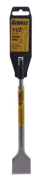 DeWALT - 1-1/2" Head Width, 10" OAL, 3/4" Shank Diam, Scaling Chisel - SDS Plus Drive, SDS Plus Shank, Steel - Strong Tooling