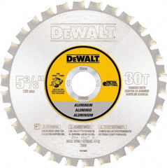 DeWALT - 5-3/8" Diam, 30 Tooth Wet & Dry Cut Saw Blade - Steel, Standard Round Arbor - Strong Tooling