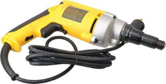 DeWALT - Pistol Grip Handle, 2,000 RPM, 164 In/Lb Torque, Electric Screwdriver - 1/4" Bit Holder, 110 Volts, 6.5 Amps - Strong Tooling