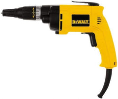 DeWALT - Pistol Grip Handle, 2,500 RPM, 132 In/Lb Torque, Electric Screwdriver - 1/4" Bit Holder, 120 Volts, 6.20 Amps - Strong Tooling