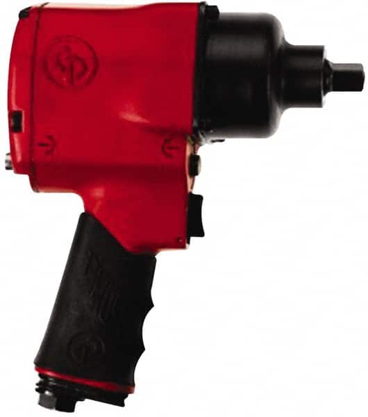 Chicago Pneumatic - 1/2" Drive, 6,400 RPM, 525 Ft/Lb Torque Impact Wrench - Pistol Grip Handle, 1,320 IPM, 25 CFM, 90 psi, 1/4" NPT Inlet - Strong Tooling