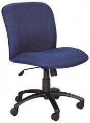 Safco - Mid Back Chair - 22-1/2" Wide x 20-3/4" Deep, Polyester Seat, Black - Strong Tooling