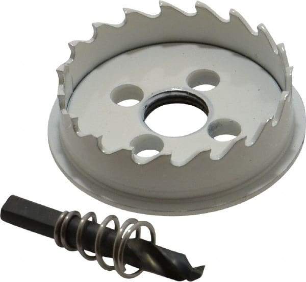 Lenox - 2-1/8" Diam, 1/2" Cutting Depth, Hole Saw - Carbide-Tipped Saw, Toothed Edge - Strong Tooling