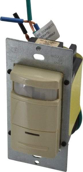 Leviton - 2,100 Square Ft. Coverage, Infrared Occupancy Sensor Wall Switch - 800 at 120 V Incandescent, 1,200 at 120 V and 2,700 at 277 V Fluorescent, 120 to 277 VAC, Ivory - Strong Tooling