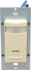 Leviton - 2,100 Square Ft. Coverage, Infrared Occupancy Sensor Wall Switch - 1,800 at 120 V Incandescent, 1,800 at 120 V and 2,700 at 277 V Fluorescent, 120 to 277 VAC, Ivory - Strong Tooling