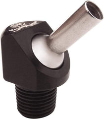 QPM Products - 0.16" ID x .50" L Coolant Hose Nozzle - 1/8" NPT, Use with CNC Lathes - Strong Tooling