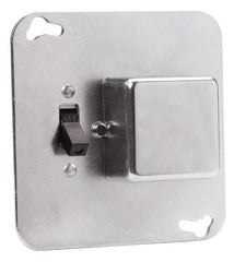 Cooper Bussmann - 125 VAC, Indicating Fuse Cover - For Use with 4 Inch Square Boxes, FUSTAT Plug Fuses and FUSTRON Plug Fuses - Strong Tooling