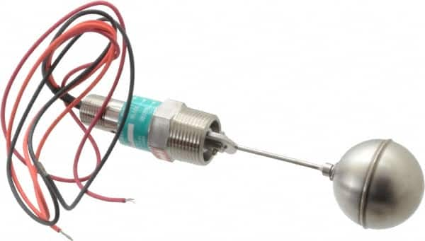 Gems Sensors - 1" Thread, 900 Max psi, 300°F Max, Liquid Level Side Mounted Float Switches - 0.9 Float SG, Stainless Steel Stem, Side Mounting Switch for Broad Range of Chemicals, N.O./N.C. Switch Logic - Strong Tooling