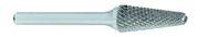 SL-3 -- 3/8 x 1-1/16 LOC x 1/4 Shank x 2 OAL 14 Degree Included Angle Carbide Medium Tough Cut Burr - Strong Tooling