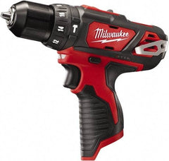 Milwaukee Tool - 12 Volt 3/8" Keyless Chuck Cordless Hammer Drill - 0 to 22,500 BPM, 0 to 400 & 0 to 1,500 RPM, Reversible - Strong Tooling