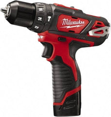 Milwaukee Tool - 12 Volt 3/8" Keyless Chuck Cordless Hammer Drill - 0 to 22,500 BPM, 0 to 400 & 0 to 1,500 RPM, Reversible - Strong Tooling