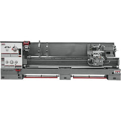 Jet - 26" Swing, 120" Between Centers, 230 Volt, Triple Phase Engine Lathe - 6MT Taper, 10 hp, 40 to 1,800 RPM, 4-1/8" Bore Diam, 46" Deep x 75" High x 182" Long - Strong Tooling