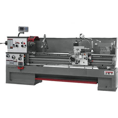 Jet - 22" Swing, 80" Between Centers, 230 Volt, Triple Phase Engine Lathe - 7MT Taper, 10 hp, 25 to 1,800 RPM, 3-1/8" Bore Diam, 40" Deep x 49" High x 136" Long - Strong Tooling