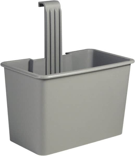 Unger - 8 Gal Polypropylene Side Bucket - Gray, For Use with SCFPG, COMBR, COMBG - Strong Tooling