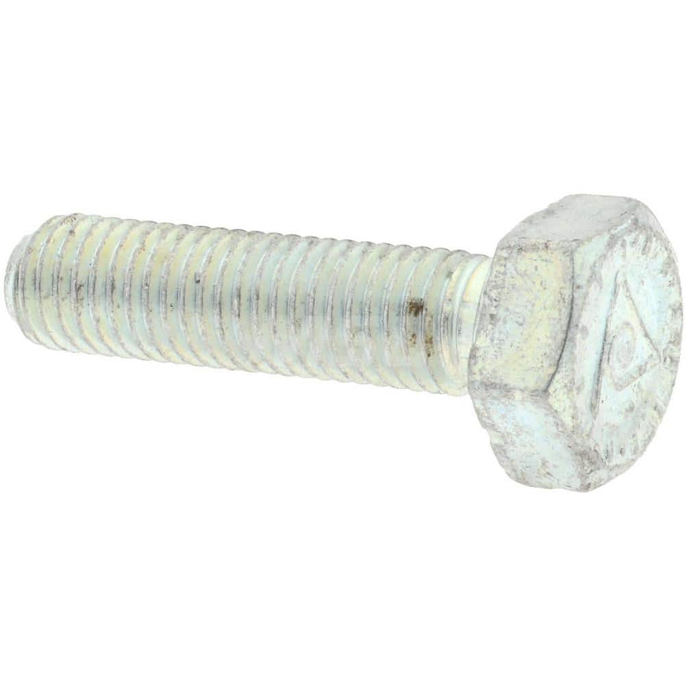 Hex Head Cap Screw: 1/4-28 x 1″, Grade 9 Alloy Steel, Zinc-Plated Clear Chromate