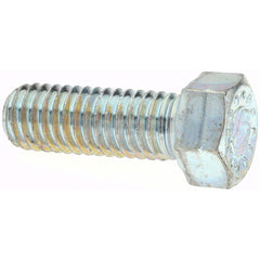 Hex Head Cap Screw: 3/8-16 x 5/8″, Grade 9 Alloy Steel, Zinc-Plated Clear Chromate