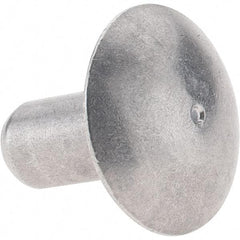 Value Collection - 3/16" Body Diam, Brazier Aluminum Solid Rivet - 3/8" Length Under Head - Strong Tooling