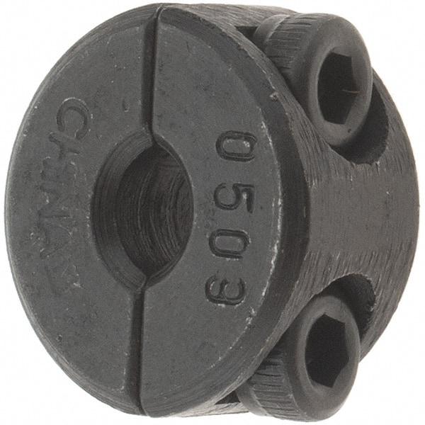 Value Collection - 5mm Bore, Steel, Two Piece Shaft Collar - 11/16" Outside Diam - Strong Tooling