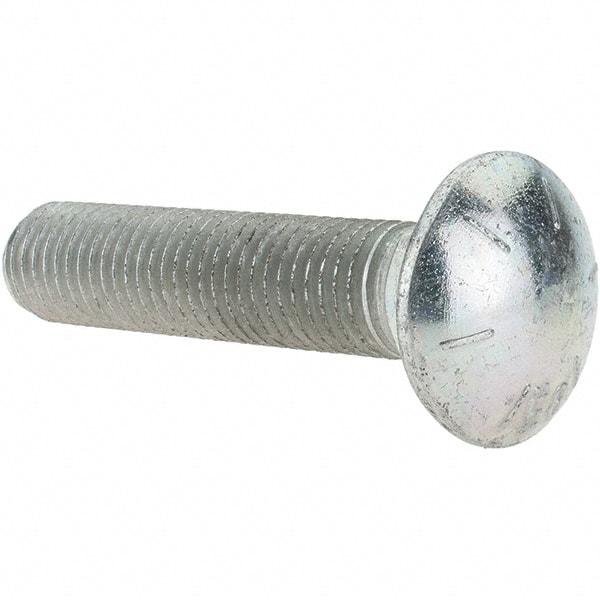 Value Collection - 3/4-10 UNC 3-1/2" Length Under Head, Standard Square Neck, Carriage Bolt - Grade 8 Alloy Steel, Zinc Trivalent Chromate Finish - Strong Tooling