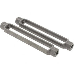 Value Collection - 2,200 Lb Load Limit, 1/2" Thread Diam, 6" Take Up, Steel Turnbuckle Body Turnbuckle - 7-1/2" Body Length, 3/4" Neck Length - Strong Tooling