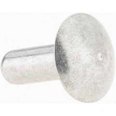 Value Collection - 3/16" Body Diam, Brazier Aluminum Solid Rivet - 1/2" Length Under Head - Strong Tooling