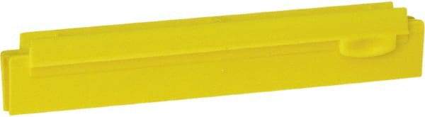 Vikan - 10" Rubber Blade Squeegee Refill - Double Edge, Yellow, Plastic Holder - Strong Tooling