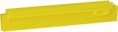 Vikan - 10" Rubber Blade Squeegee Refill - Double Edge, Yellow, Plastic Holder - Strong Tooling