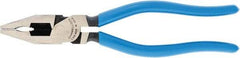 Channellock - 8" OAL, 1-3/4" Jaw Length x 1" Jaw Width, Combination Pliers - Crosshatch Jaw, Plastic Dipped Handles - Strong Tooling