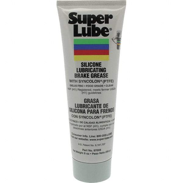 Synco Chemical - 8 oz Tube Silicone General Purpose Grease - Translucent White/Gray, Food Grade, 500°F Max Temp, NLGIG 2, - Strong Tooling