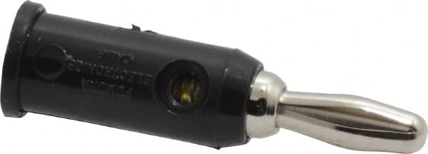 Pomona - Black Electrical Test Equipment Banana Plug - Use with 0.161-0.166" Panels, Binding Post Banana Jacks - Strong Tooling