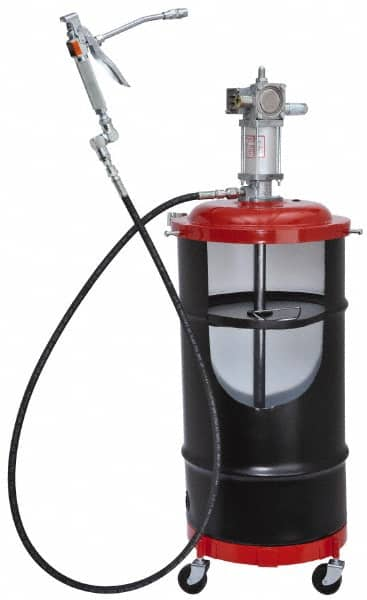 Lincoln - Grease Lubrication 80 Cu In/min Flow Aluminum Air-Operated Pump - For 120 Lb Container - Strong Tooling