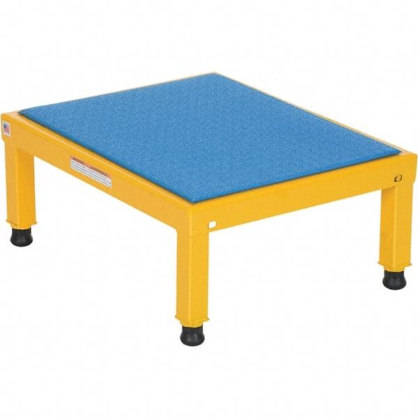 Vestil - 9" High x 19" Wide x 24" Deep, Yellow Step Stand - Steel, 500 Lb Capacity - Strong Tooling