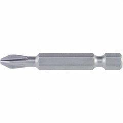 Wiha - #2 Power Bit - 1/4" Drive, 2-3/4" OAL - Strong Tooling