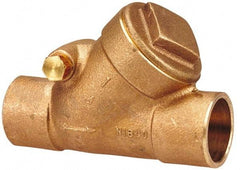 NIBCO - 1/2" Bronze Check Valve - Y-Pattern, Soldered x Soldered, 300 WOG - Strong Tooling