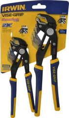 Irwin - 2 Piece GrooveLock Plier Set - Comes in Display Card - Strong Tooling