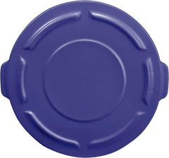 Rubbermaid - Round Lid for Use with 55 Gal Round Trash Cans - Blue, For Brute Trash Cans - Strong Tooling