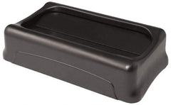 Rubbermaid - Rectangle Lid for Use with 23 Gal Rectangular Trash Cans - Black, Plastic, For Slim Jim Trash Cans - Strong Tooling