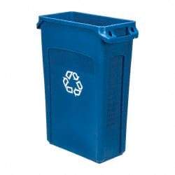 Rubbermaid - 23 Gal Blue Rectangle Recycling Container - 30" High x 22" Long x 11" Wide - Strong Tooling