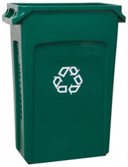 Rubbermaid - 23 Gal Green Rectangle Recycling Container - 30" High x 22" Long x 11" Wide - Strong Tooling