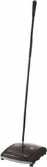 Rubbermaid - 7-1/2" Sweeping Width, Dual Brush Walk Behind Sweeper - Manual Push, Rubber Wheels, Nylon Bristles - Strong Tooling