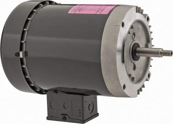 US Motors - 1/2 hp, TEFC Enclosure, No Thermal Protection, 3,500 RPM, 208-230/460 Volt, 60 Hz, Three Phase Standard Efficient Motor - Size 56J Frame, Rigid Mount, 1 Speed, Ball Bearings, 2-1.8/0.9 Full Load Amps, F Class Insulation, Reversible - Strong Tooling